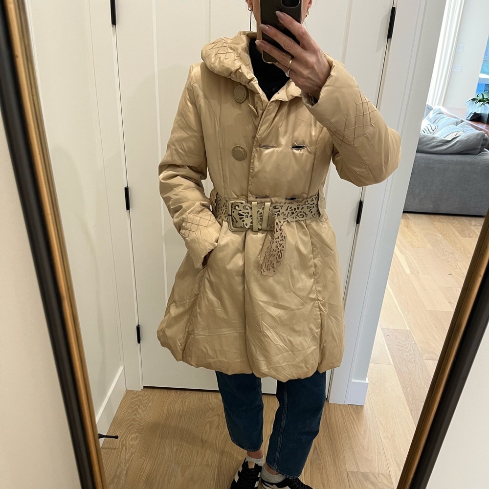 LUXURY Down feather puffer coat